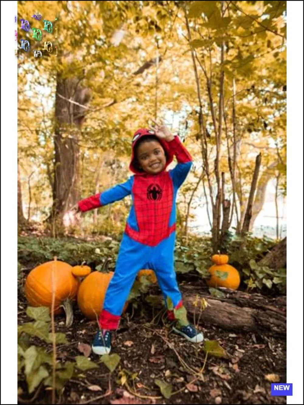 Marvel Spider-Man Cosplay Zip Up Coverall Toddler Boys Halloween Costume